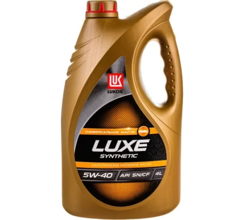 Моторное масло Лукойл ЛЮКС синтетическое SAE 5W-40, API SN/CF, 4 л